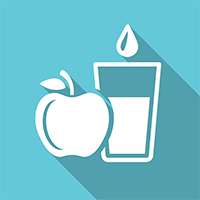 Nutrition and Hydration online training course icons