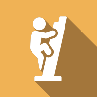 icon of person climbing a ladder